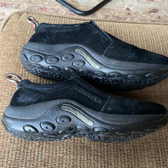 Merrell jungle moc black suede loafer size 7.5 - Picture 2 of 4